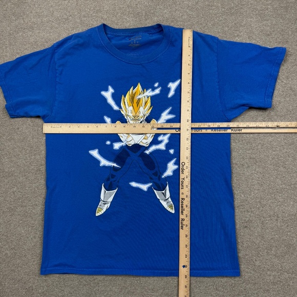 Dragon Ball Z x Champion Mens Shirt Blue Medium Majin Vegeta Short Sleeve Anime - Picture 5 of 7